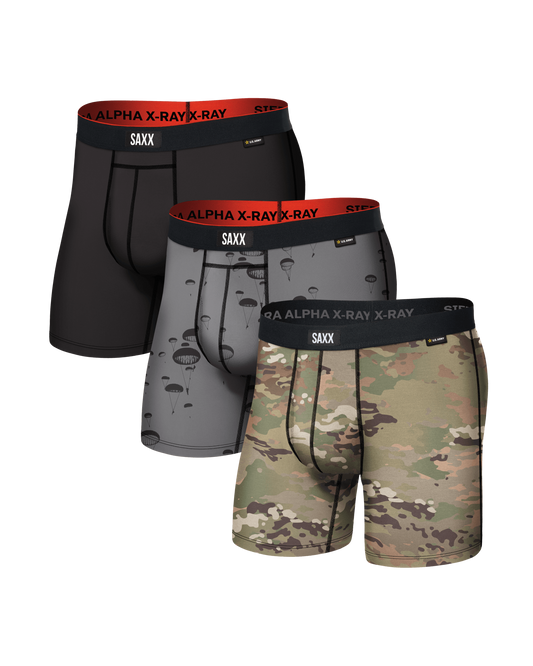 SAXX Underwear Multi-Sport Mesh x US Army® (3 Pack)